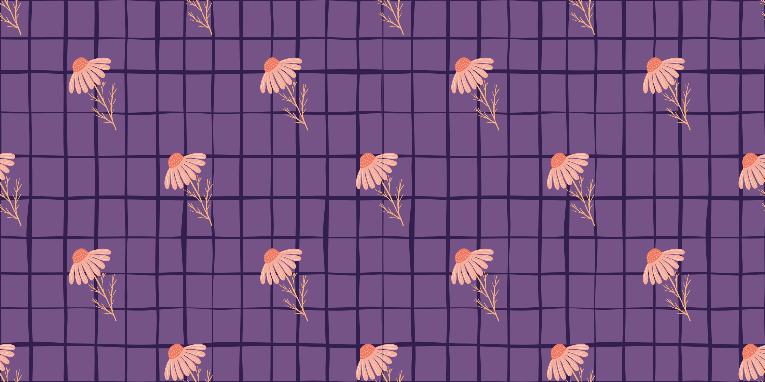 Markeret mønster med tusindfrydmøbler - TenStickers