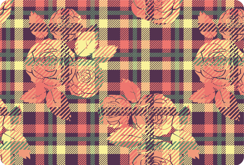 Oranžový kontrolní vzor s ornamenty laptop - TenStickers