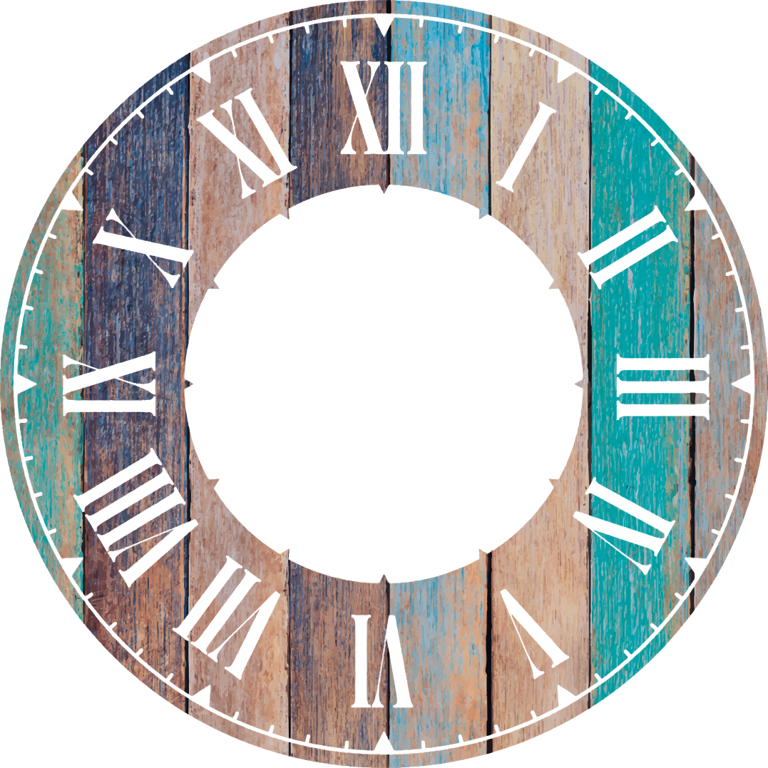 Fantastisk gammel vintage stil væg ur klistermærke - TenStickers