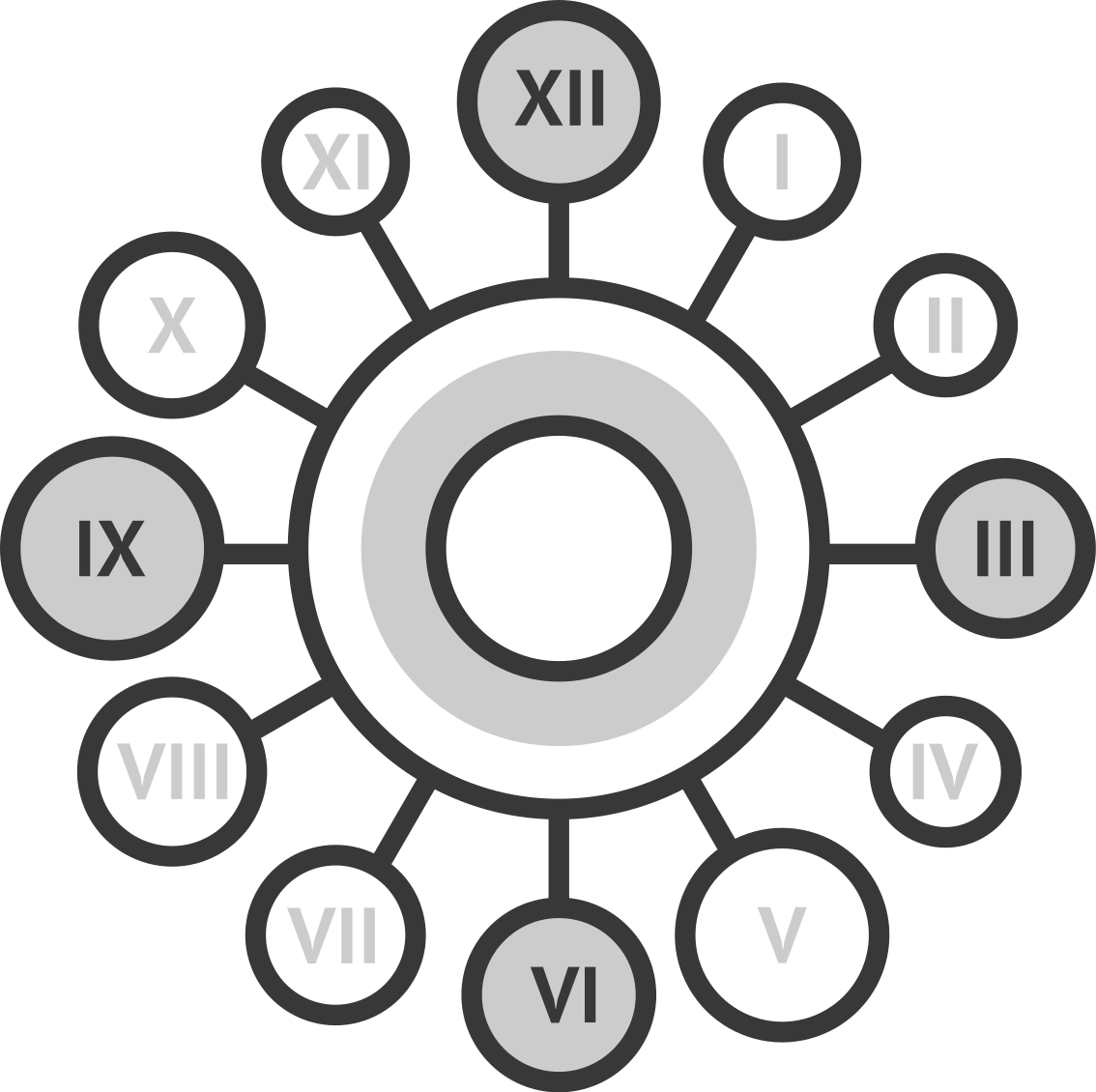 Unique bright white  wall clock sticker - TenStickers