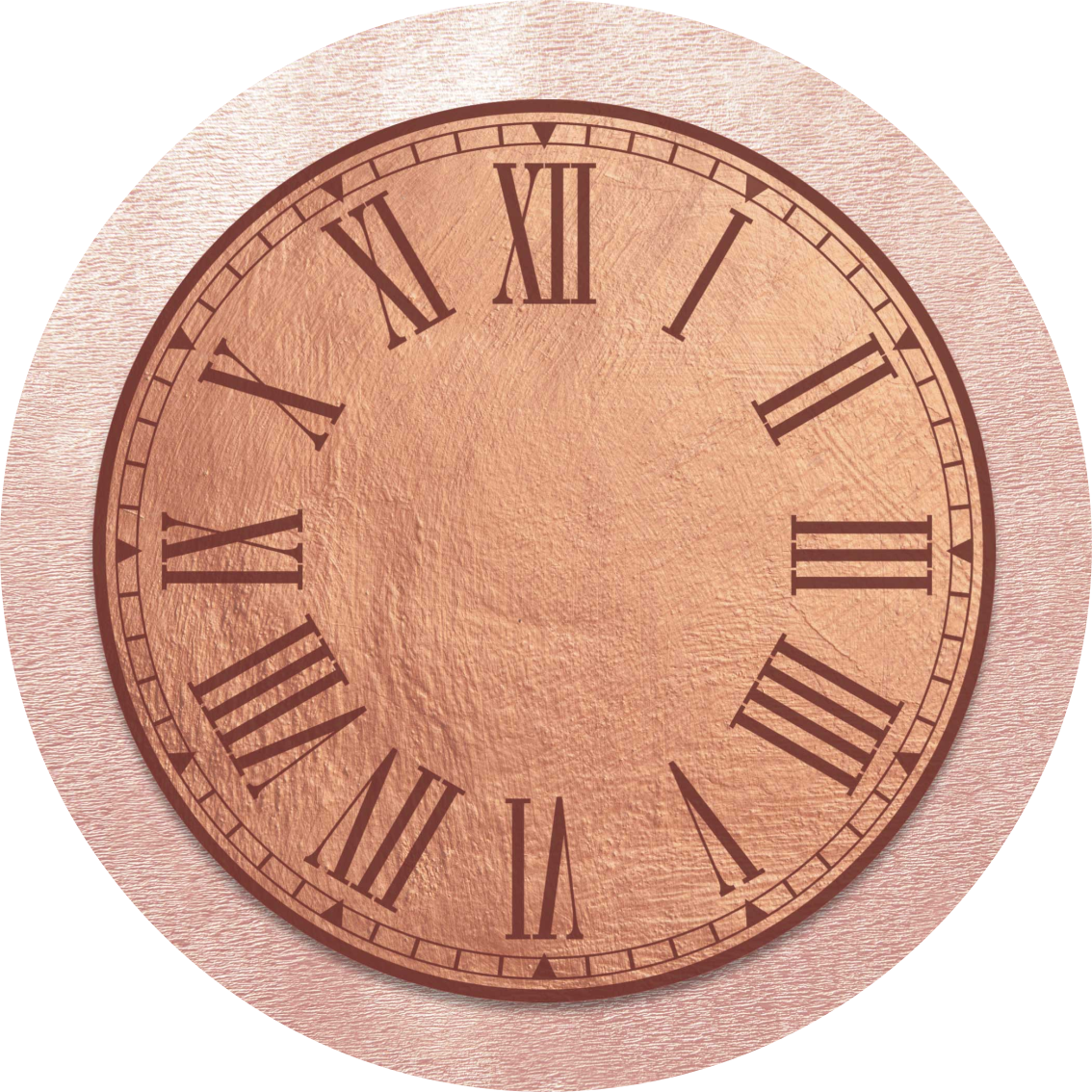 Reloj adhesivo pared Todo en rosa - TenVinilo