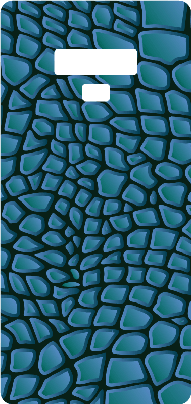 αυτοκόλλητο με μπλε κροκόδειλος υφή - TenStickers