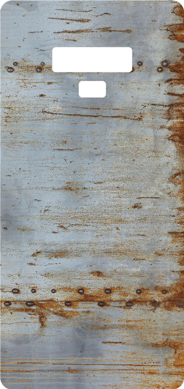 소박한 금속 질감 삼성 스티커 - TenStickers