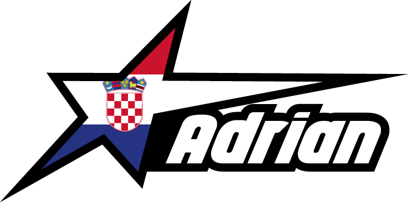 Hrvatska zastava i prilagođeni naziv naljepnica motocikla - TenStickers