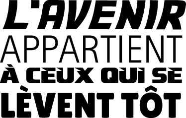 Sticker citation L'avenir - TenStickers