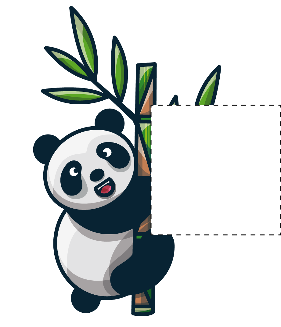 Naklejka na kontakt Zabawna panda wspinaczkowa - TenStickers