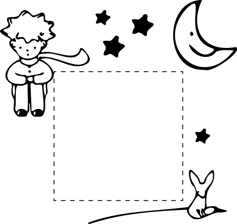 Nálepka s vypínačom svetla malý princ - Tenstickers