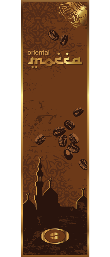 Koelkast sticker koffie oriental - TenStickers