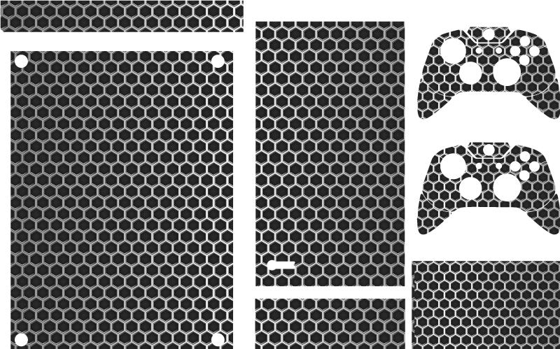 Sticker Xbox texture en nid d'abeille - TenStickers