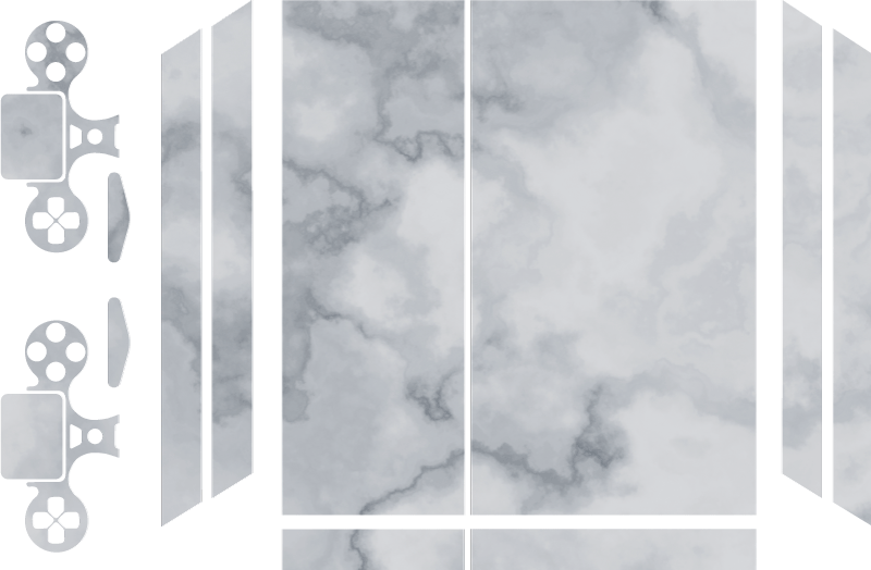 Naklejka na ps4 w marmurowy wzór - TenStickers