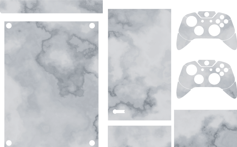 白色大理石纹理 xbox 皮肤 - TenStickers