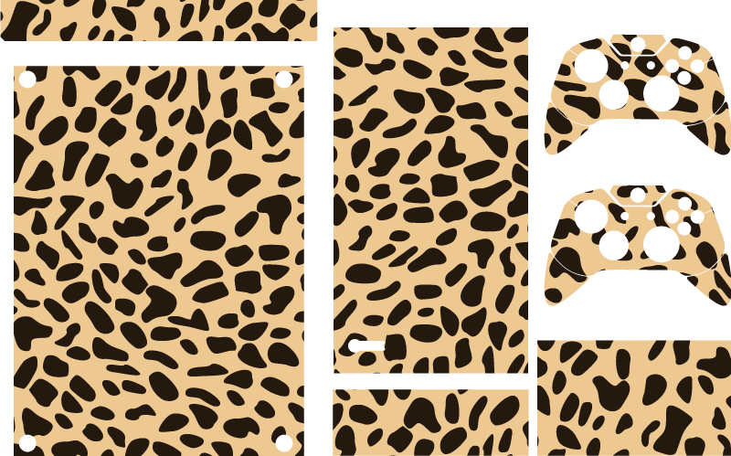 Pegatina XBOX estilo animal print - TenVinilo