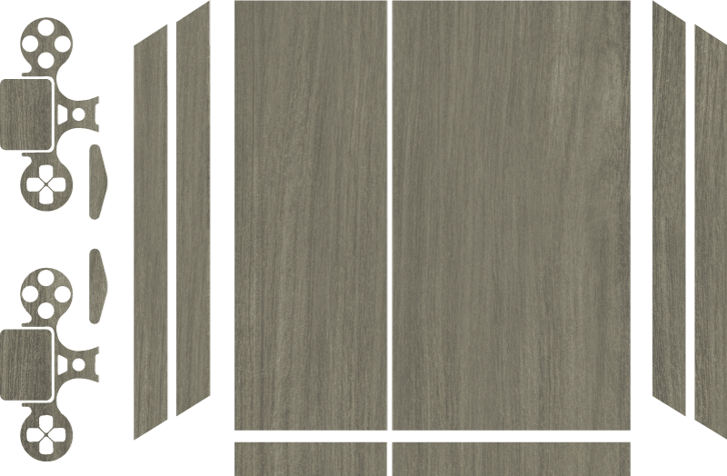 動物 シール スリークグレーのカバー - TENSTICKERS