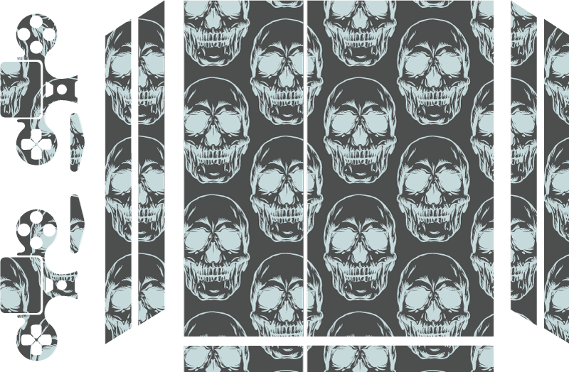 Sticker PS4 motif de crâne - TenStickers