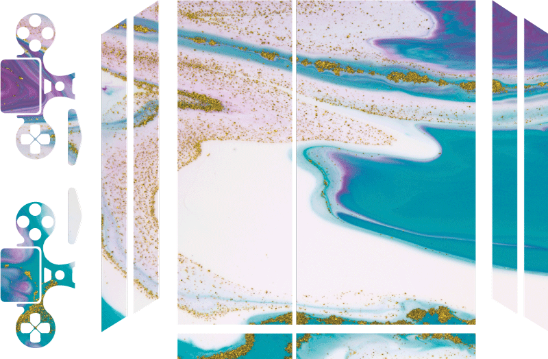 Mermer doku deseni hayvan çıkartması - TenStickers