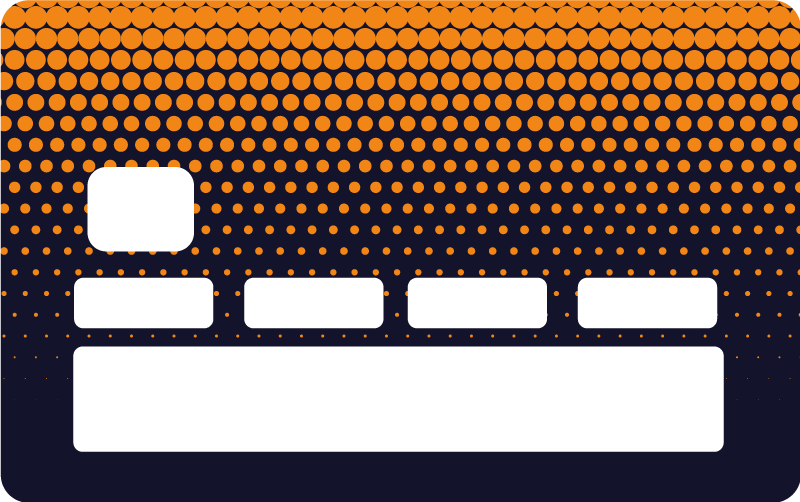 Vinilo tarjeta de crédito Patrón degradado de tonos azules abstra - TenVinilo