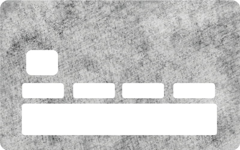 Grunge grey stone texture  credit card sticker - TenStickers