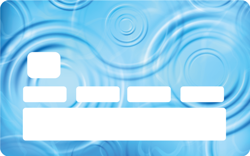 Naklejka na kartę Realistyczny efekt wody - TenStickers