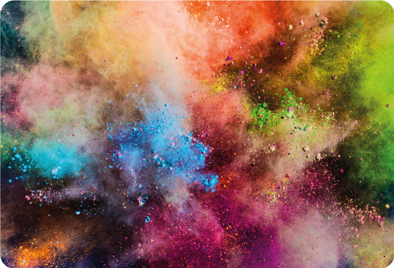 Naklejka na laptopa Cętkowane wielokolorowe plamy - TenStickers