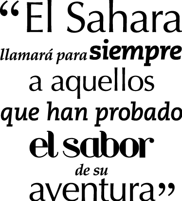 Vinilo decorativo frase Sáhara - TenVinilo