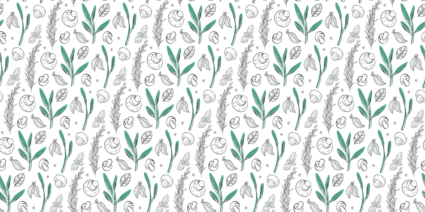 Stylised plant patterns furniture sticker - TenStickers