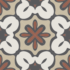 Decalcomanie faianță stil garcia maro hidraulic - TenStickers