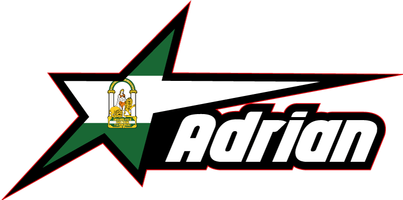 Pegatina moto Bandera andaluza en estrella y nombre - TenVinilo