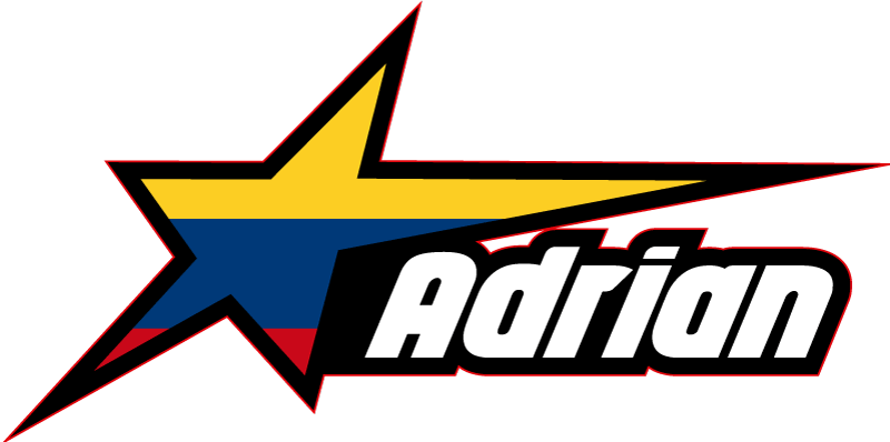 Pegatina para moto Bandera colombiana en estrella y nombre person - TenVinilo