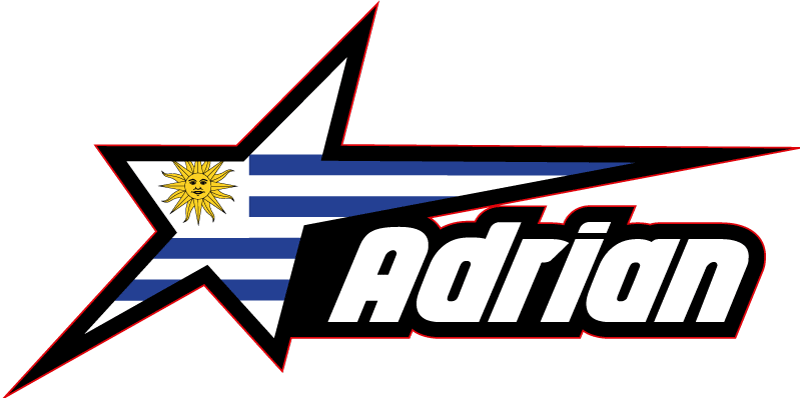 Pegatina para moto Bandera de uruguay en estrella y nombre person - TenVinilo