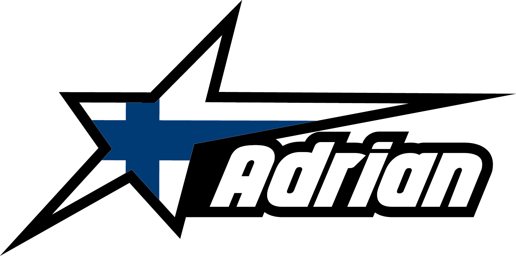 Suomalainen lippu tähdessä ja muokatussa nimessä autotarrat - Tenstickers