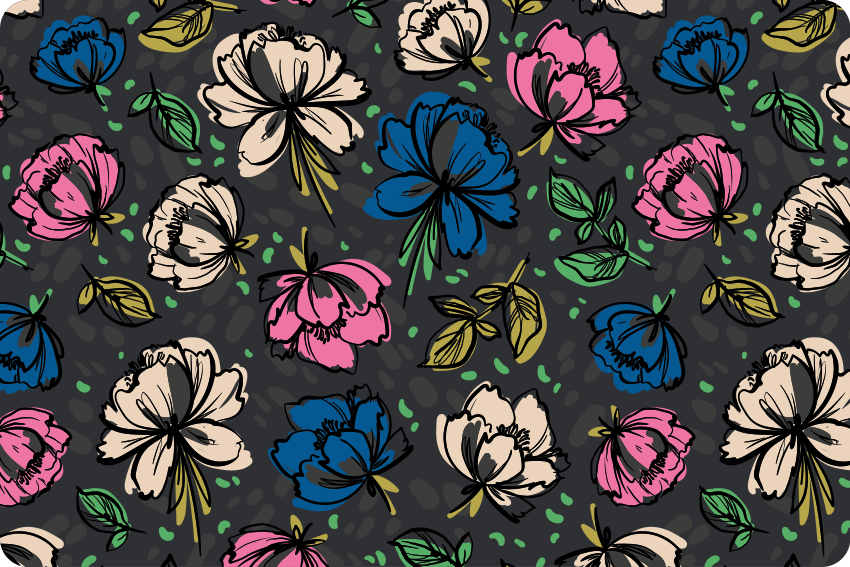 Sticker pour ordinateur motif floral - TenStickers