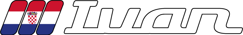Naljepnica hrvatska zastava pravokutnik prilagođeno ime - TenStickers