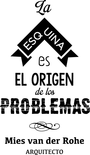 Vinilo decorativo Mies Van der Rohe - TenVinilo