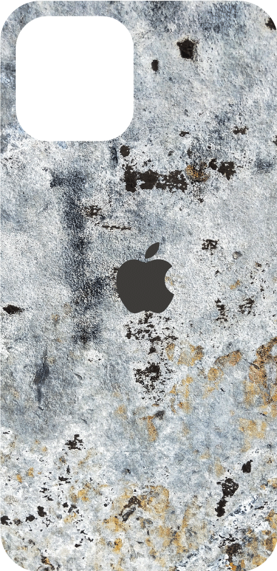 Autocollant iPhone effet pierre gris foncé - TenStickers