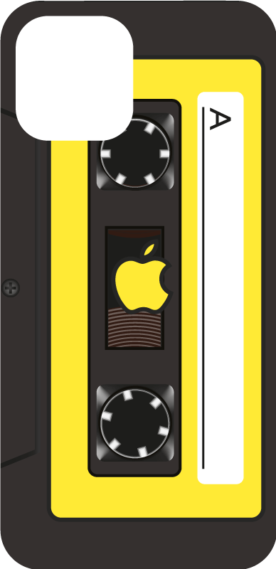 Pegatina iPhone estilo tipo casete - TenVinilo