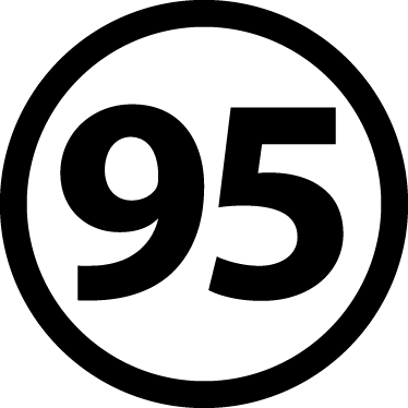 Unleaded 95 Vehicle Sticker