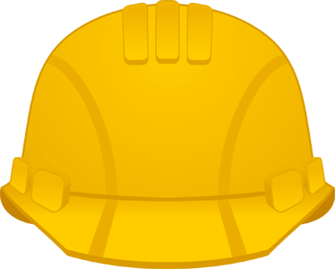 Sticker casque chantier - TenStickers