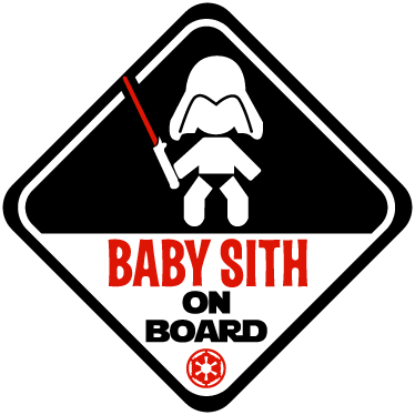 darth vader baby on board