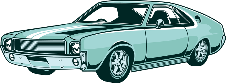 Auto stickers Amerikaanse legende muscle auto - TenStickers