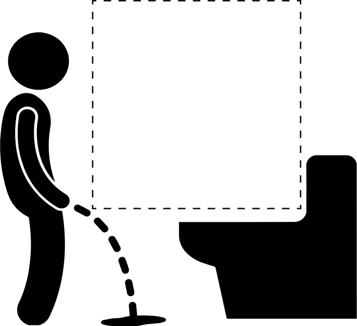 Lichtschalter Symbol Aufkleber Lustige männer - TenStickers