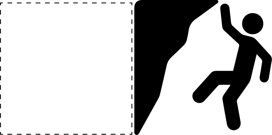 Menn som klatrer klistremerke lysbryter - Tenstickers