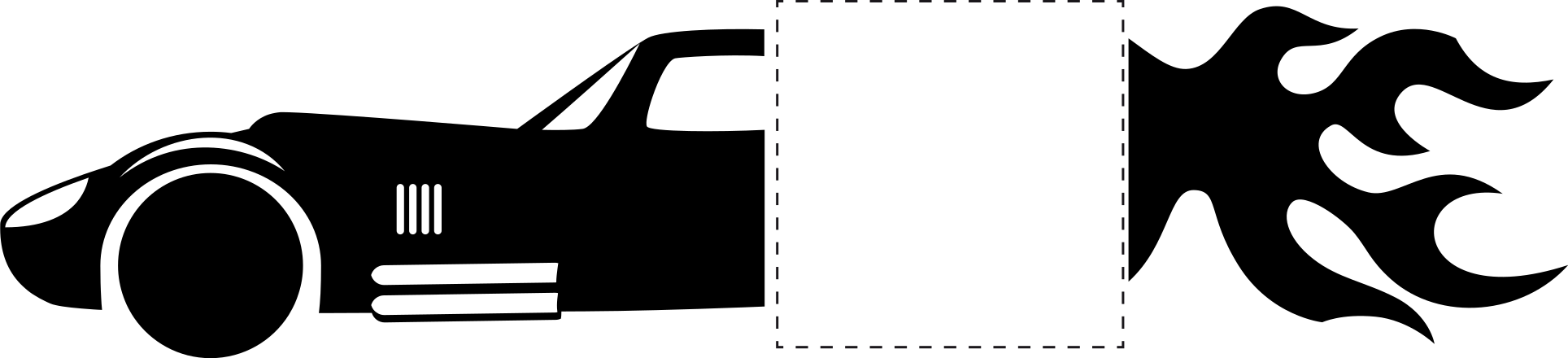 Bil som kör av ljusströmbrytardekal - Tenstickers