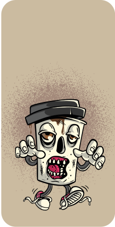 Tullete skjelettfigur Samsung klistremerke - Tenstickers