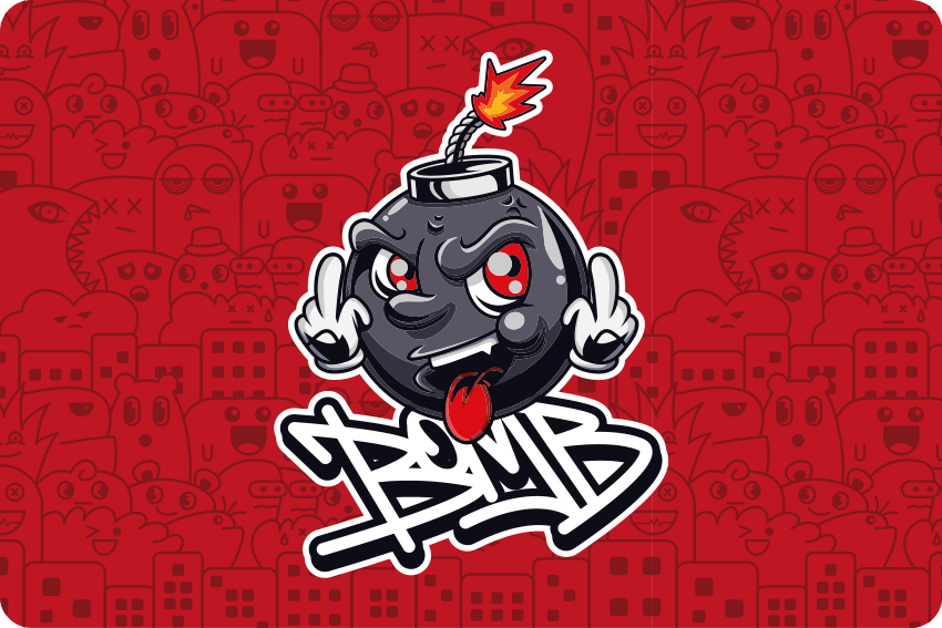 Animated explosive laptop skin - TenStickers