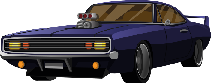 Classic racing design car sticker - TenStickers