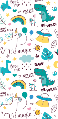 Autocolante para samsung criaturas fantásticas divertidas - TenStickers