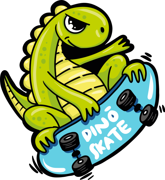 Swag skater T-Rex cartoon urban decal - TenStickers