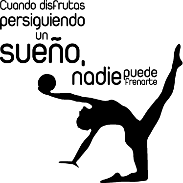 Vinilo decorativo superación gimnasta - TenVinilo