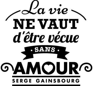 Vinilo decorativo Serge Gainsbourg - TenVinilo