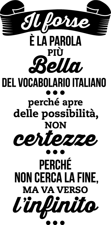 Adesivo da parete frase Giacomo Leopardi - TenStickers